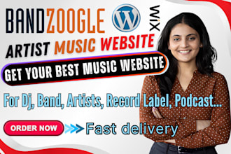 design bandzoogle music website merch store and epk, musicians artists dj bands