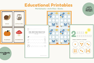 create custom educational worksheets and printables for kids