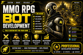 develop advanced game automation and anti cheat systems for mmos