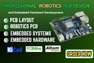 custom robotics pcb design and embedded hardware development