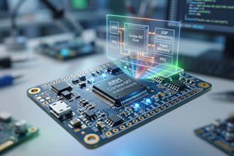 develop embedded systems, firmware, esp32, stm32, arm, arduino, iot and rtos