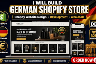 build german shopify store design shopify website development shopify wholesales