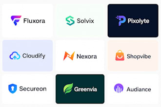 design saas startup, tech business,favicon, app icon logo