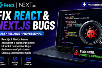 fix react js , next js and javascript bugs