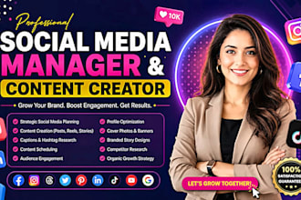 be your social media manager and content creator
