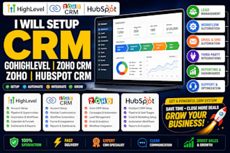 setup zoho CRM gohighleveli zoho CRM zoho hubspot