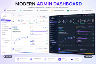 build a modern react admin dashboard UI