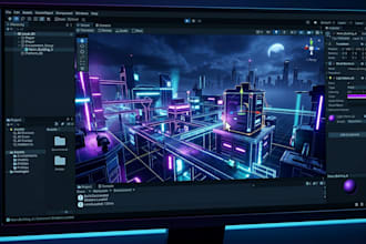 develop a small 3d game for PC in unity