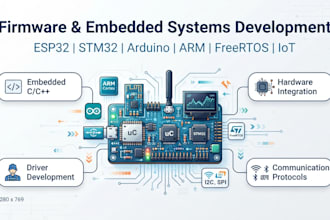 develop firmware and embedded systems for custom hardware projects