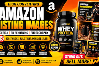 create photorealistic amazon listing images, 3d renders and product video ads