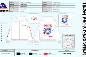design denim, jeans, pant wear flat sketch, and tech packs technical sketch