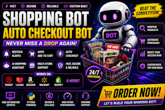build target bot lazada bot, auto checkout bot, pokemon bot autobot checkout bot