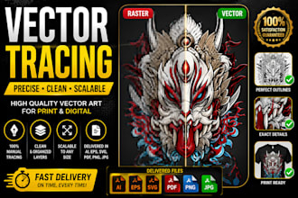 professional vector tracing and image to vector conversion