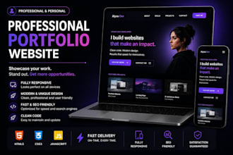 create a professional or personal portfolio website