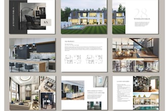 design luxury real estate brochure virtual staging picth deck and flyer