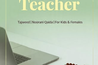 teach quran with tajweed to kids and ladies online