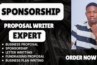 design your fundraising and sponsorship business proposal, grant and letter