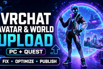 upload and fix your vrchat avatar or world for PC and quest