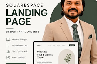 create a squarespace landing page for your squarespace