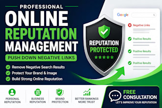 do online reputation management and push down negative search results