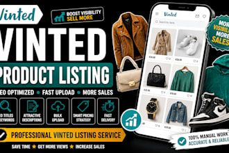 setup your vinted seller account and list standout your products for selling