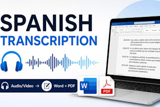 accurately transcribe spanish audio or video