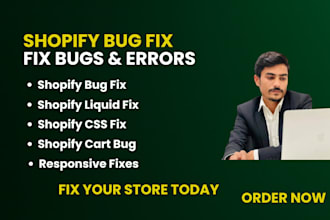 fix shopify bugs and errors