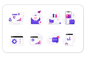 design custom icons, vector icons, and icon illustrations