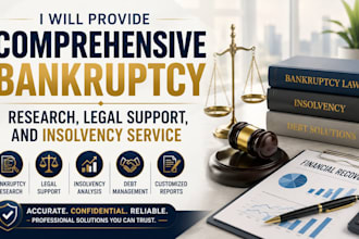provide comprehensive bankruptcy research, legal support, and insolvency service