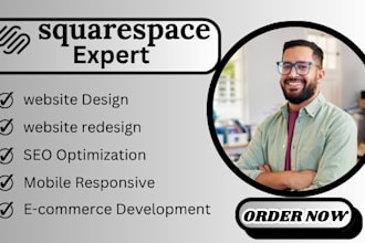 design or redesign a modern squarespace website
