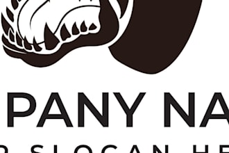 make an unique animal logo design colorful
