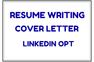 write professional resume, cover letter and linkedin