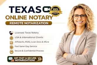 notarize documents remote usa and international texas notary public
