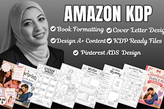 format cover, interior, and design a plus content