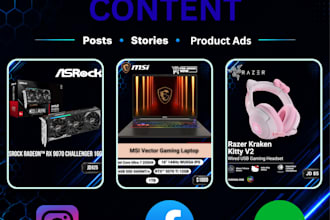 create social media content for your tech store or electronics brand