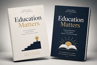 design 2 book covers for amazon KDP by using canva