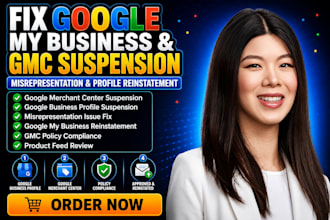 fix google my business, gmc suspension, misrepresentation gmb profile reinestate