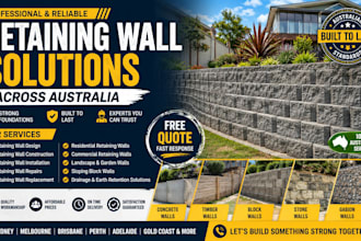 design build repair install professional retaining walls in australia