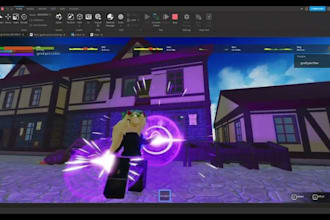 develop roblox roleplay, fps, obby, simulator, hood game, map, scripts, and vfx