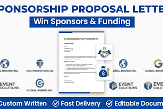 write fundraising donation request letter, in kind sponsorship proposal letter