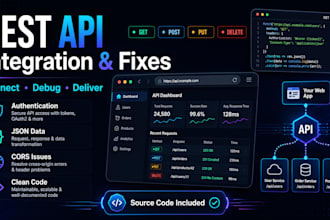 integrate or fix a rest API in your web application