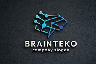 design a modern tech, saas, platform, software logo