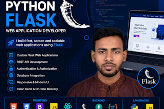 develop a custom python flask web application