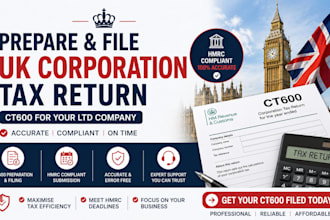 prepare and file uk corporation tax return ct600 for your ltd company