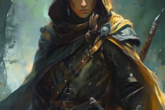 fantasy character and dnd character