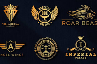 make an luxury regal heraldic family logo