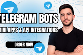 develop telegram bots, mini apps and API integrations