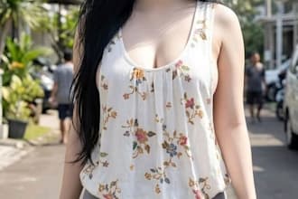 be create realistic fashion photo model image