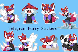 do custom furry telegram stickers discord animated nsfw sticker pack furry badge