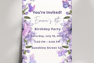 create editable canva party invitation design